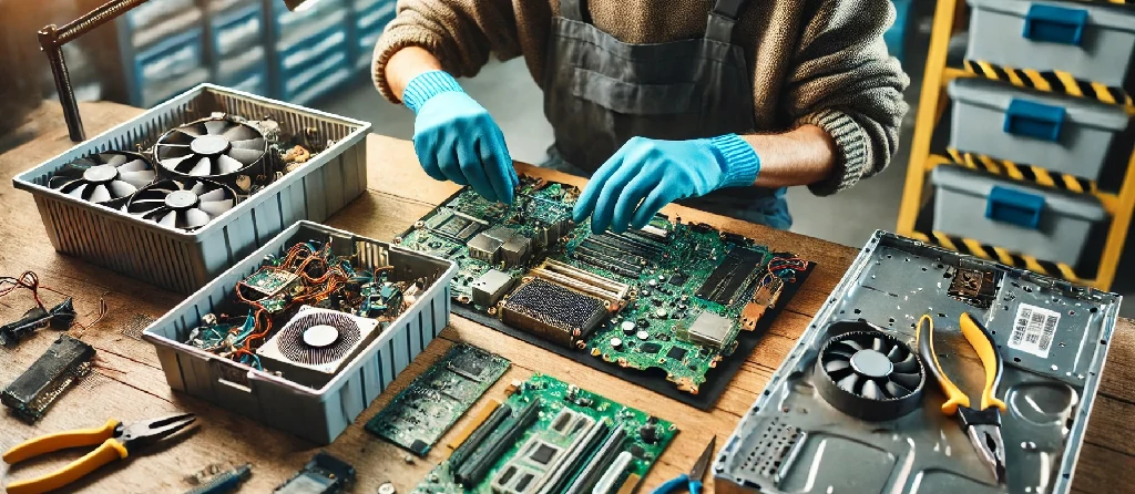 How does electronics recycling contribute to sustainability?